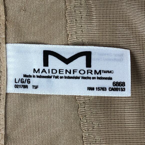 NEW MaidenForm Womens Waist Shapewear Large 12-14 Beige Slimming Tummy Solution - Picture 7 of 11